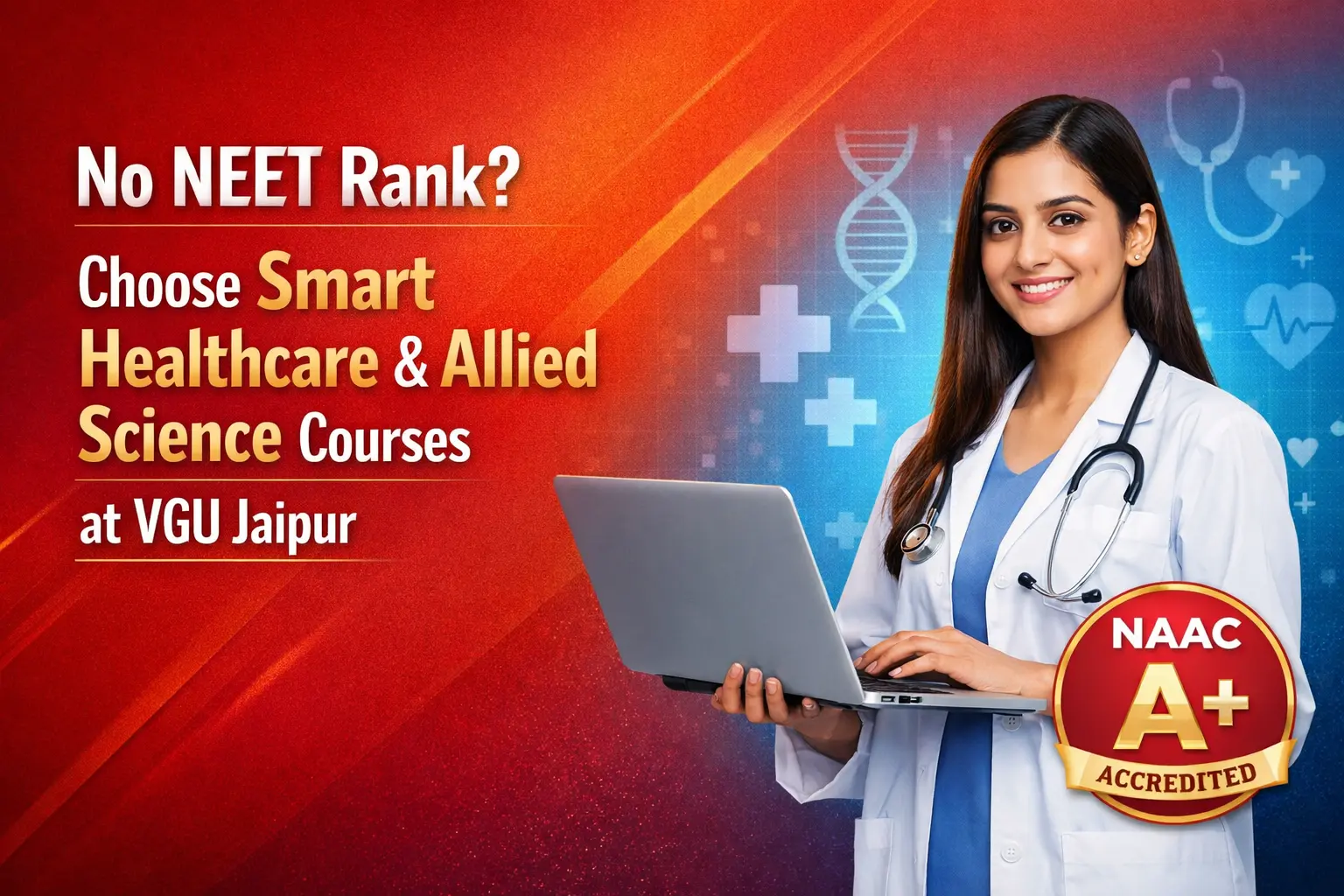No NEET Rank? Top Allied Healthcare Courses at VGU Jaipur | Best Private University in Jaipur